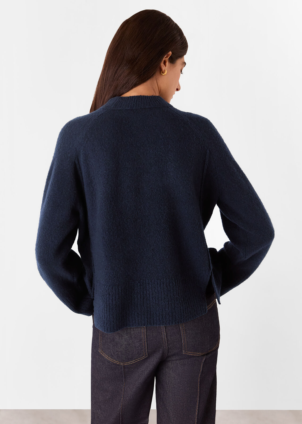 Wool Mix Side Split Knit