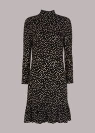 Irregular Spot Jersey Dress