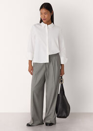 Petite Boxy Cotton Shirt