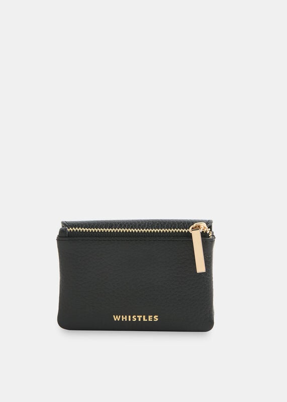 Black Eli Triple Pouch Compact Purse