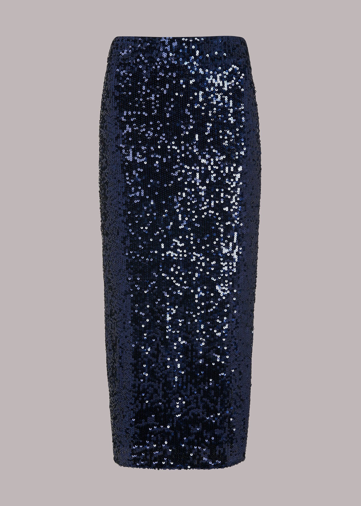 Navy top sequin skirt