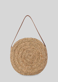 Etty Large Circular Straw Bag