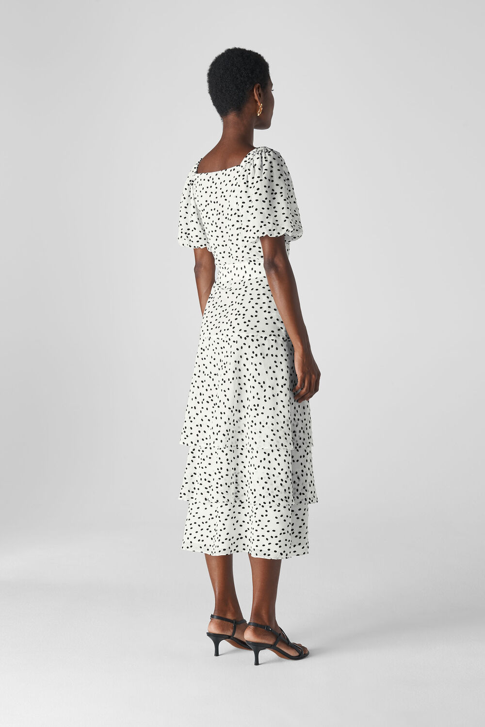 Viola Dress Black and White