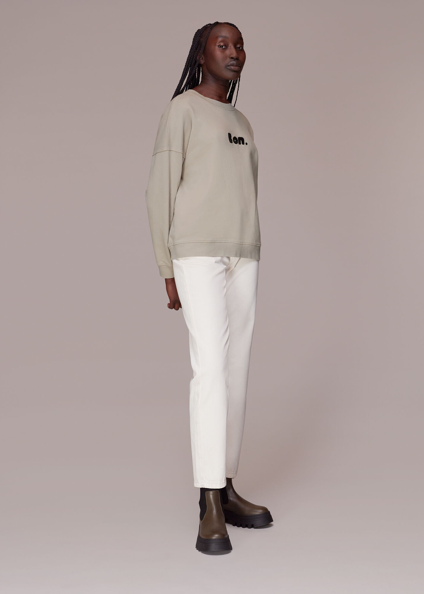 Whistles bon voyage sweatshirt on sale