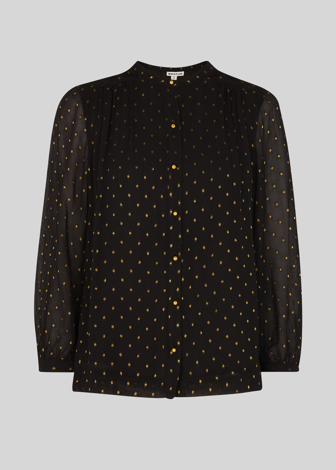 Gold/Multi Gianni Gold Dobby Blouse WHISTLES Whistles