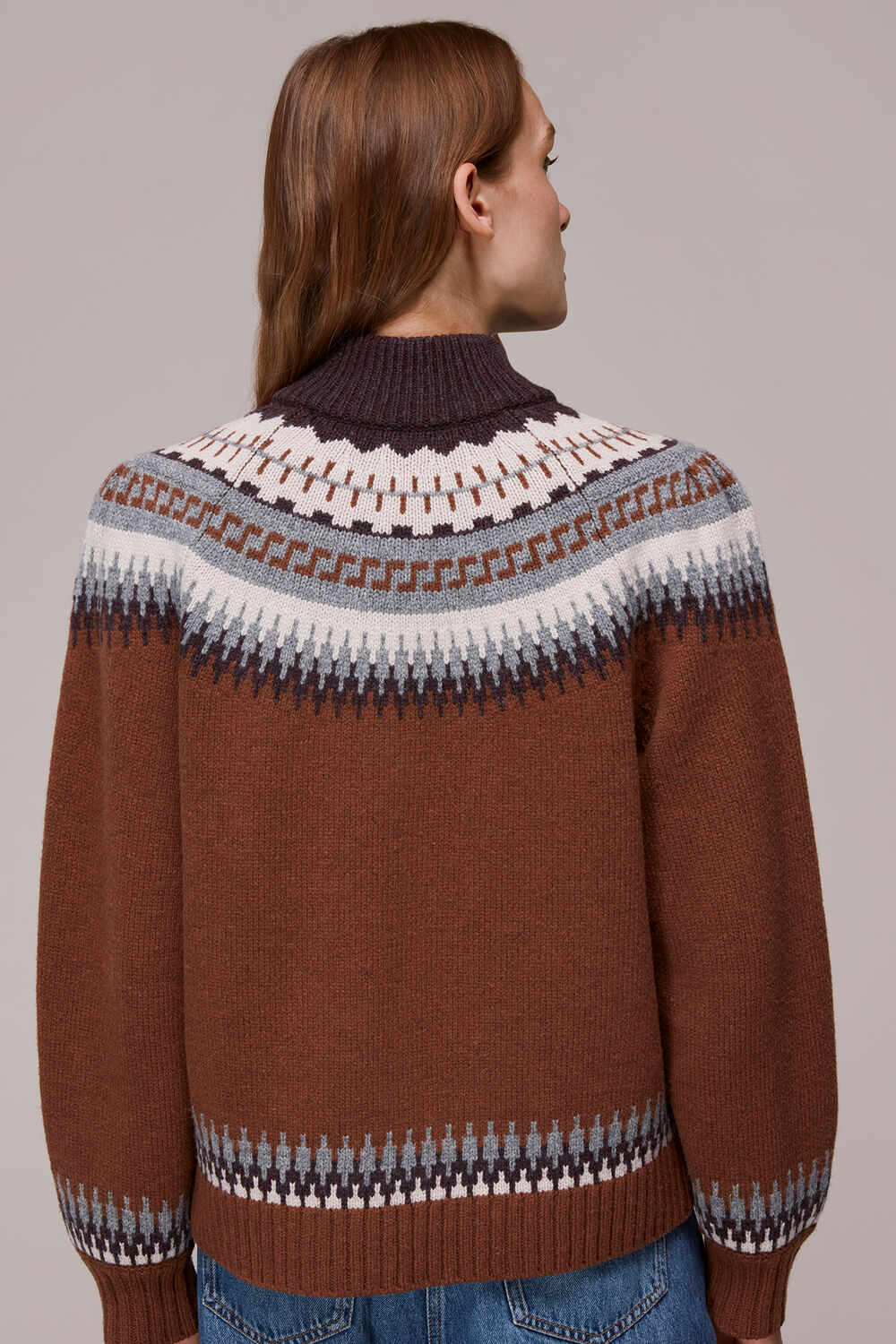 Fairisle Zip Sweater