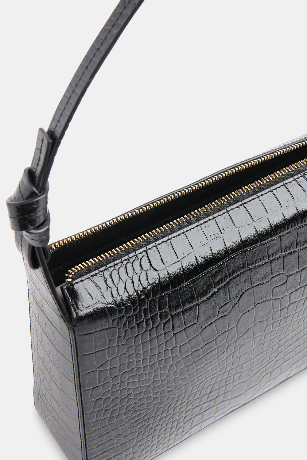 Erica Croc Shoulder Bag