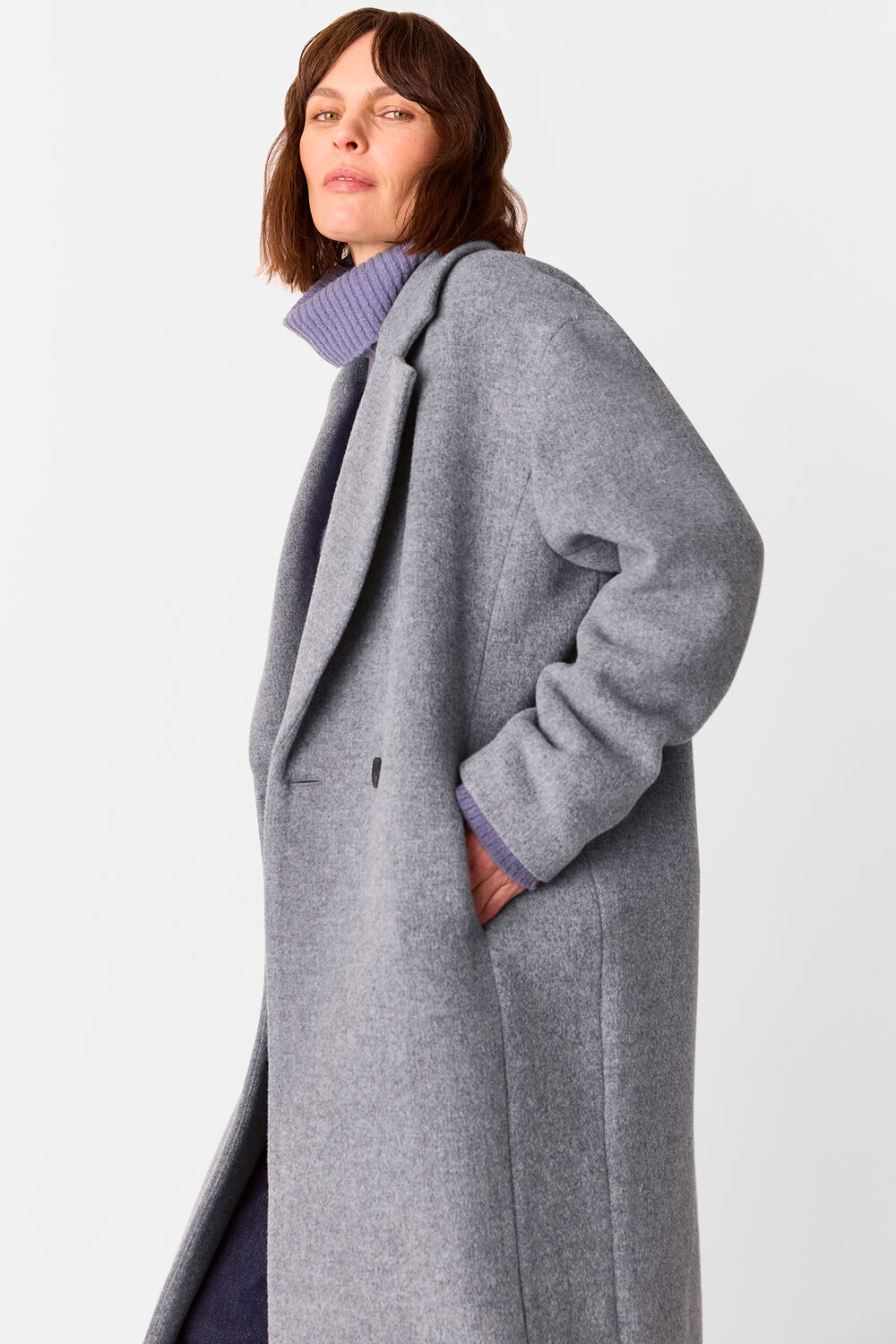 Petite Eliza Double Breasted Coat