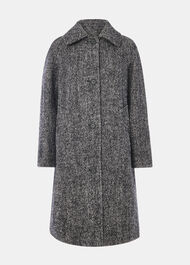 Romy Herringbone Boucle Coat