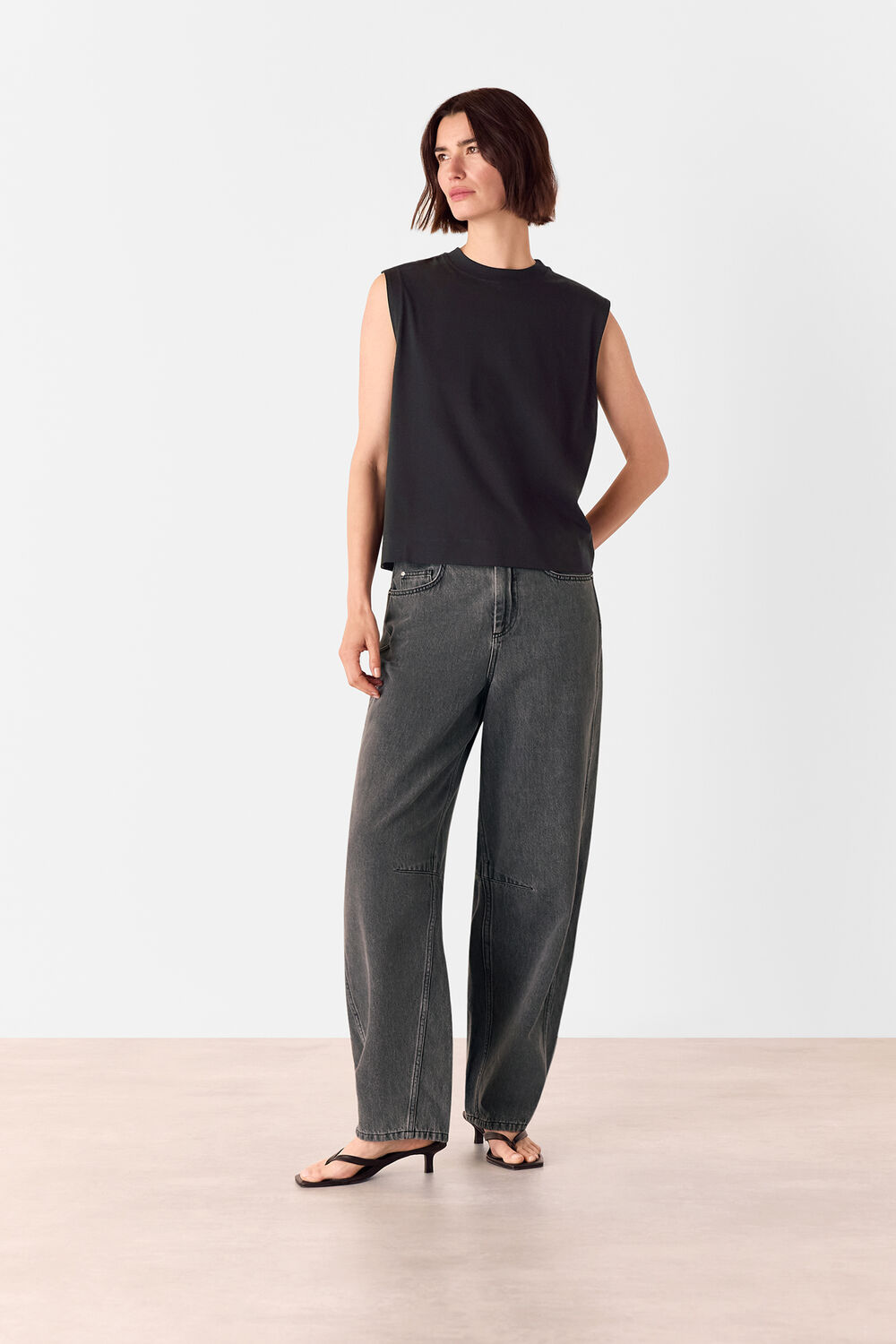 Black Edie Sleeveless Vest