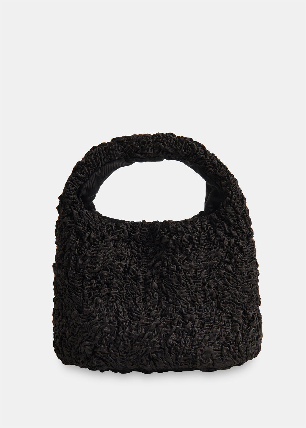 Luz Satin Ruched Mini Bag