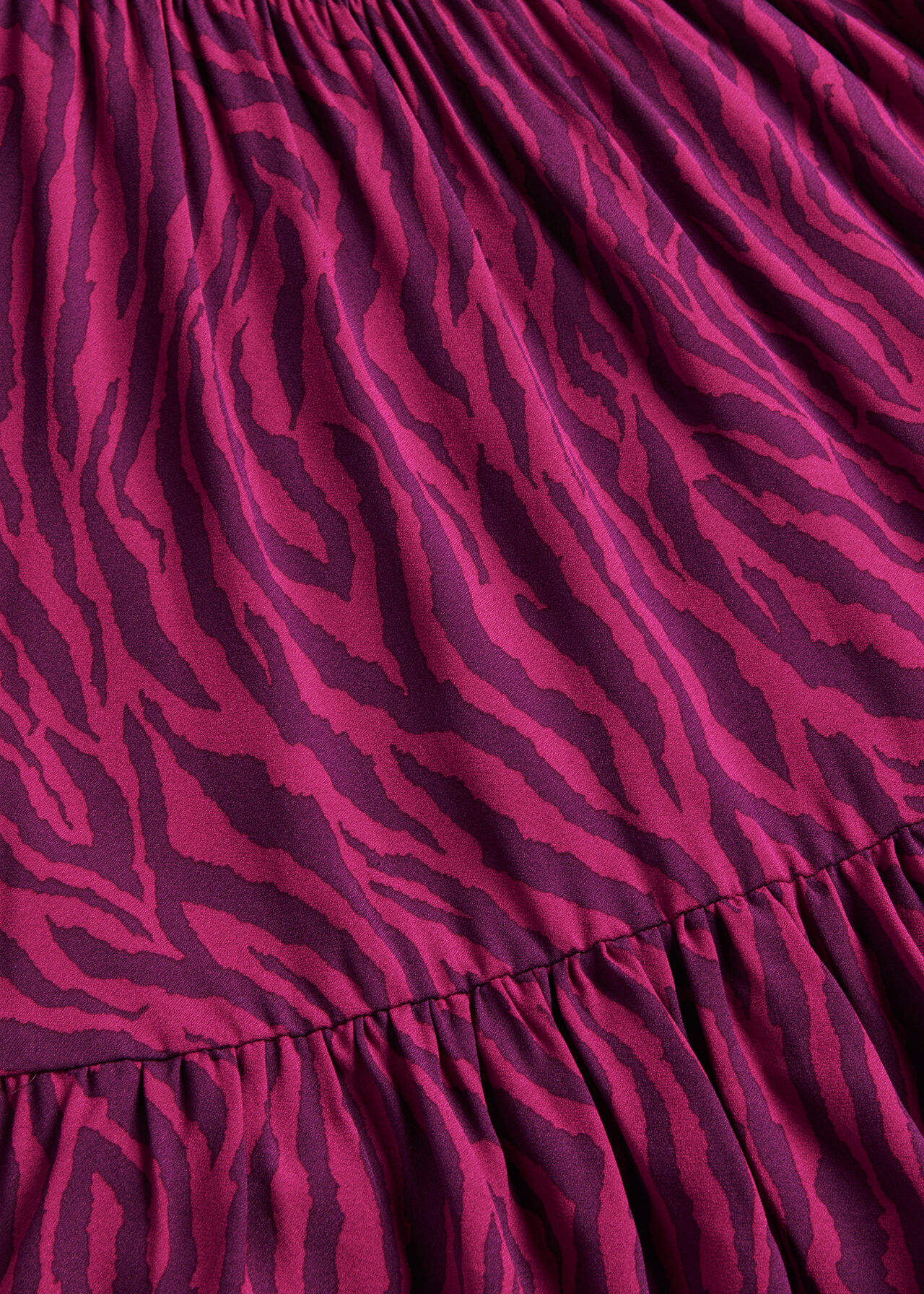 Purple/Multi Zebra Stripe Collar Dress WHISTLES