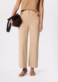 Wide Leg Casual Cotton Trouser