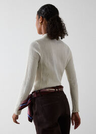 Textured Long Sleeve Top