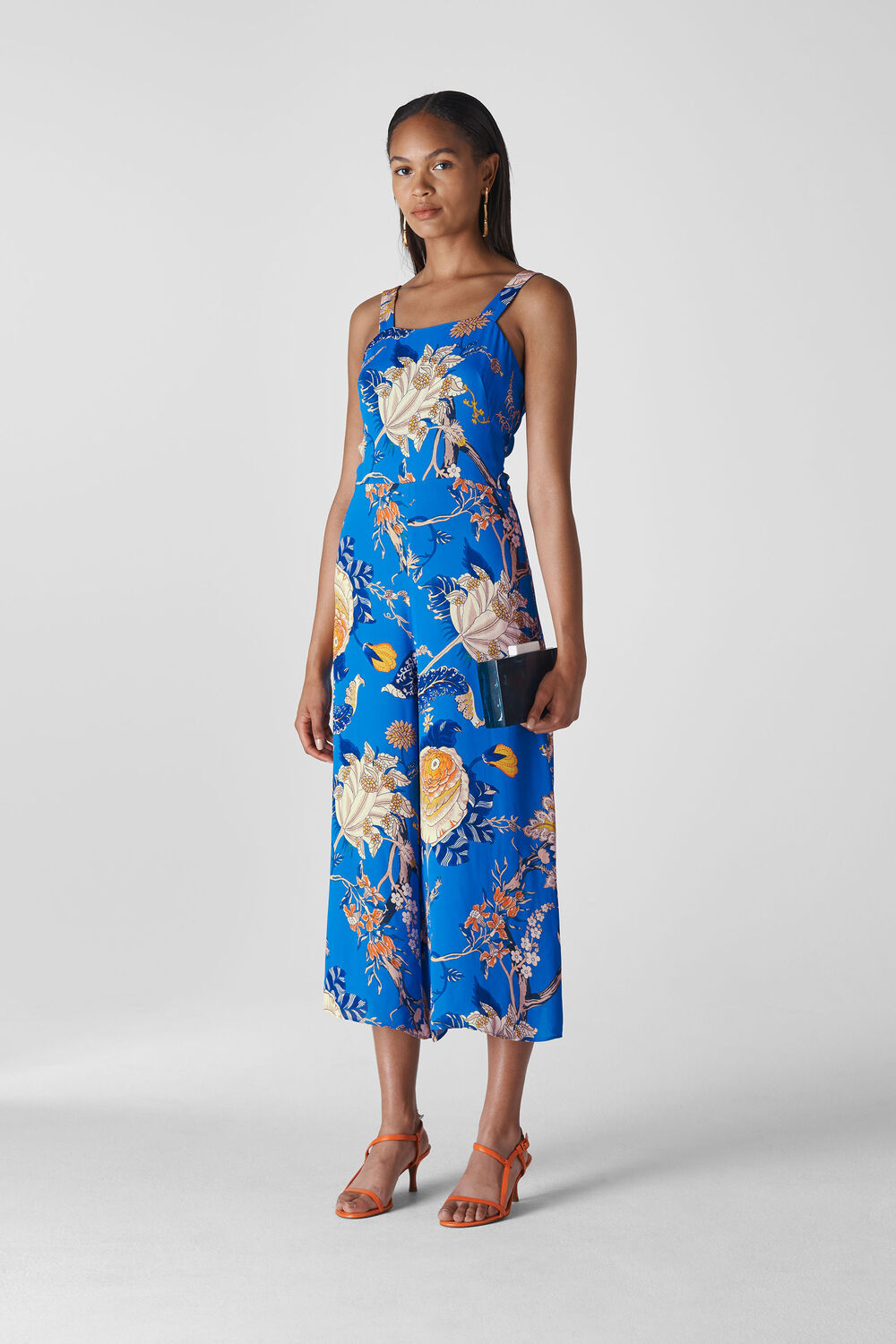 Exotic Floral Jumpsuit Blue/Multi