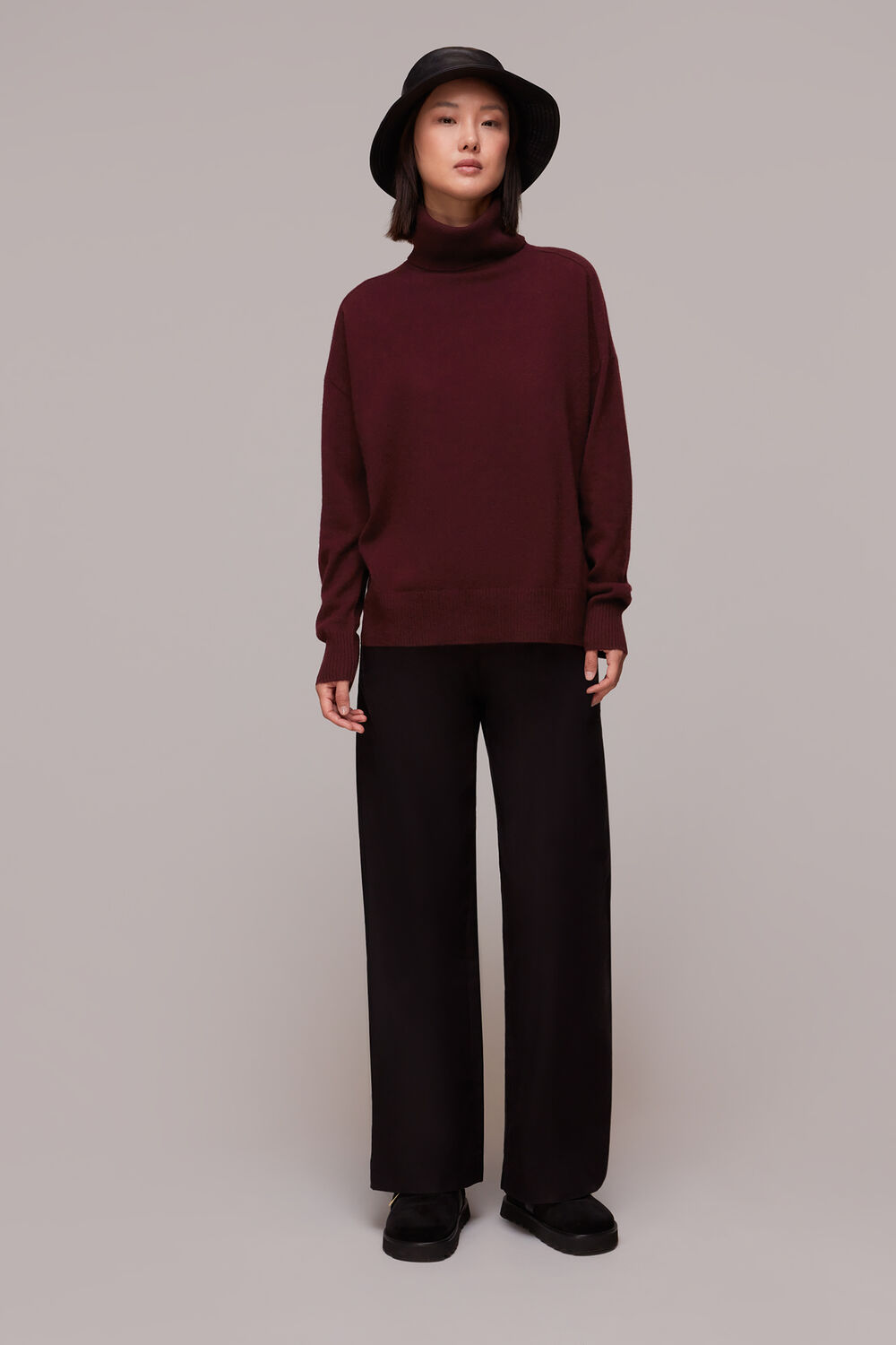 Cashmere Roll Neck Knit