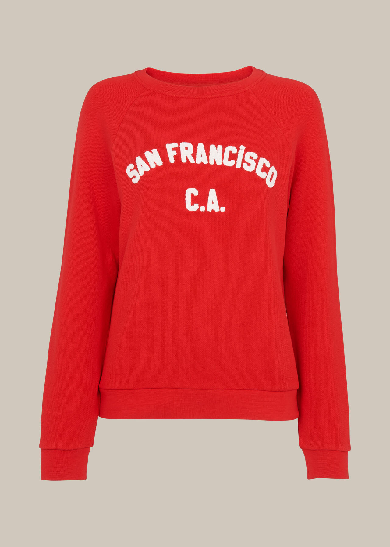 Red San Francisco Logo Sweatshirt, WHISTLES