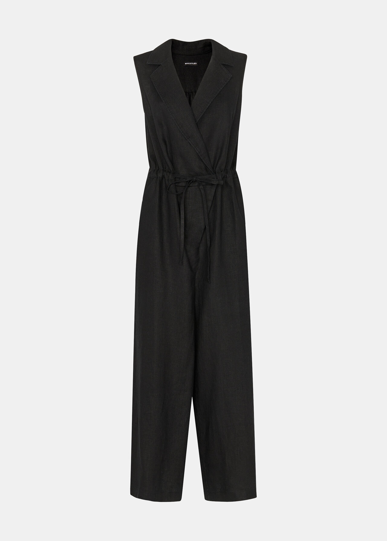 Bella Linen Wrap Jumpsuit