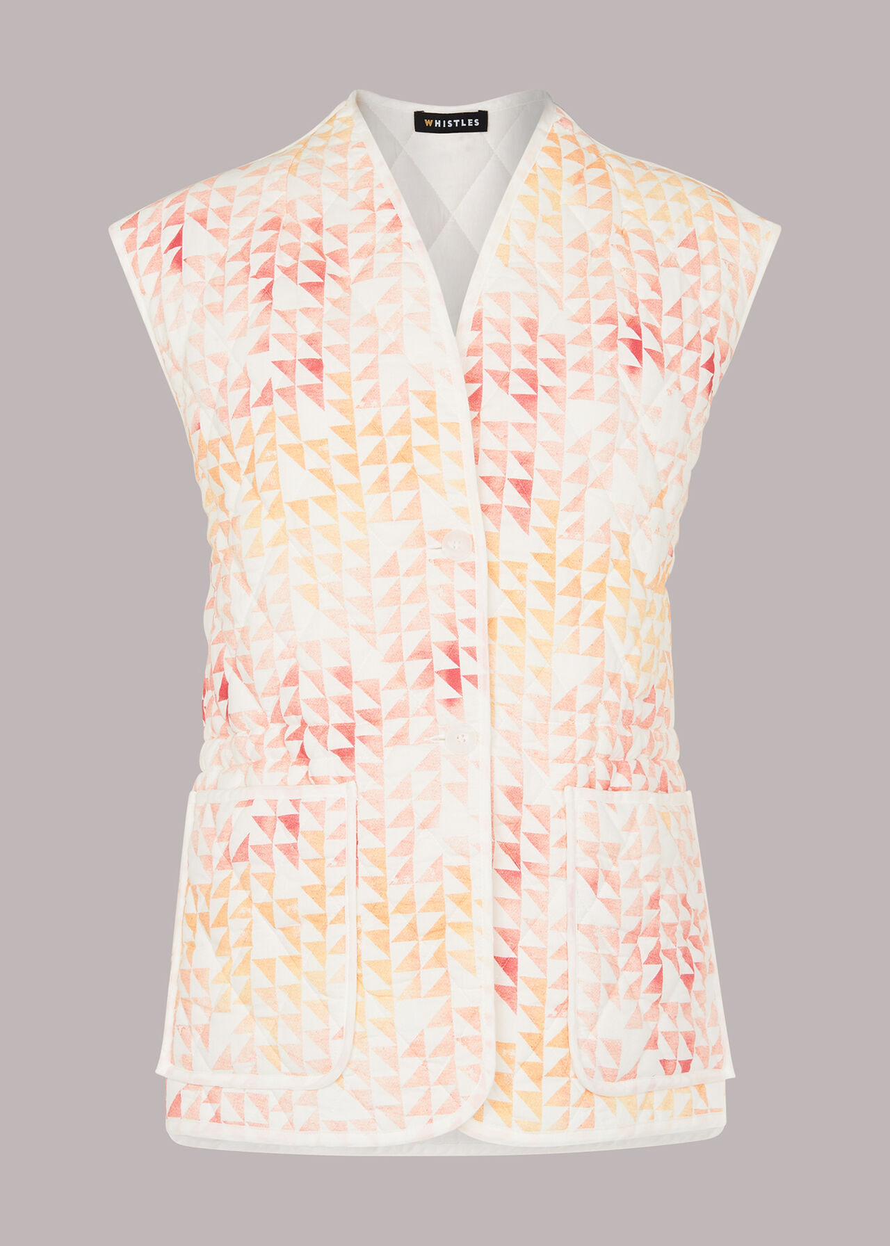 Hexagon Print Gilet