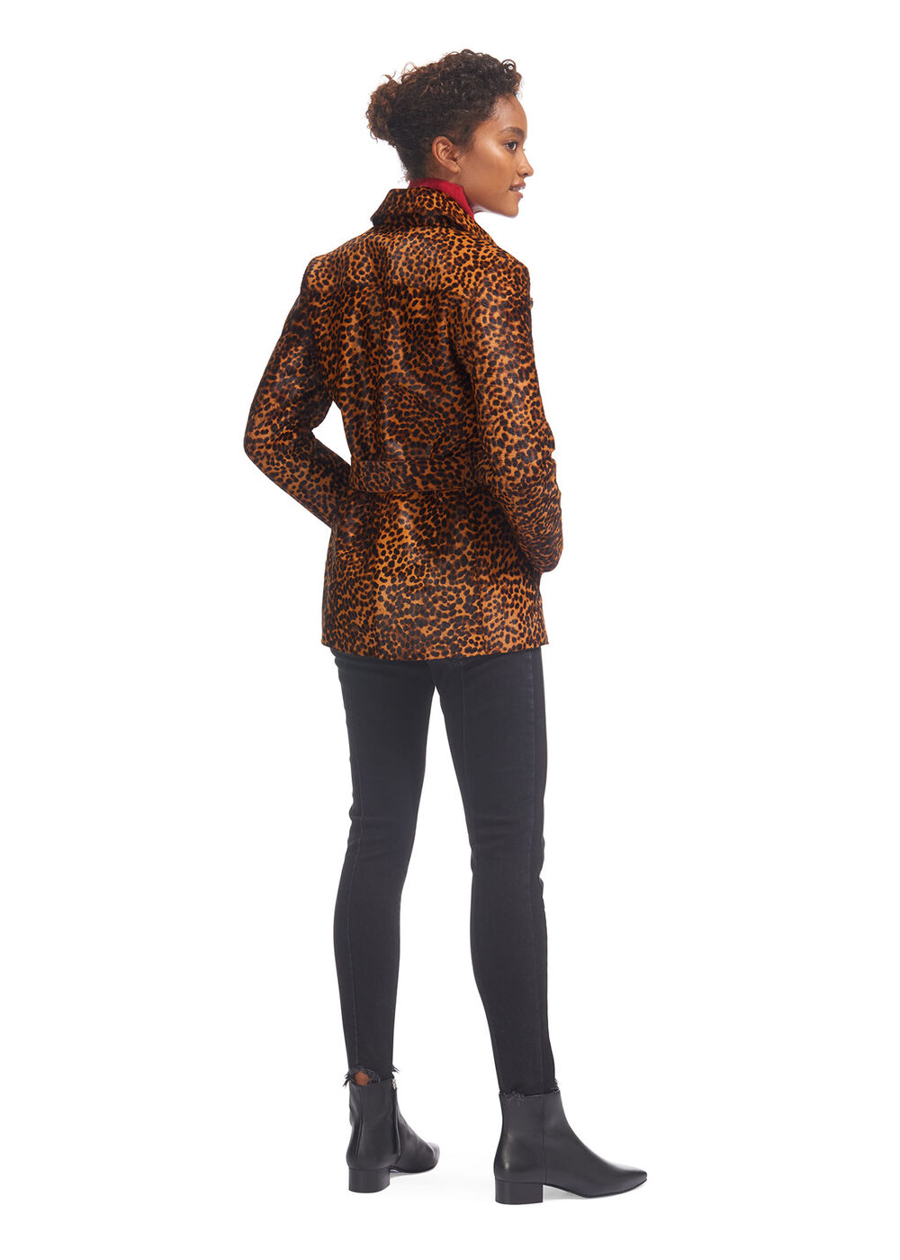 Leopard Leather Biker