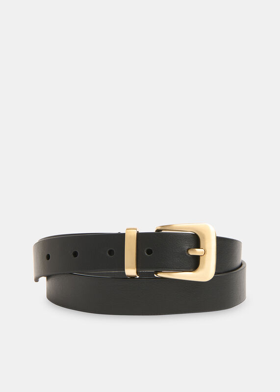 Black Metal Keeper Belt