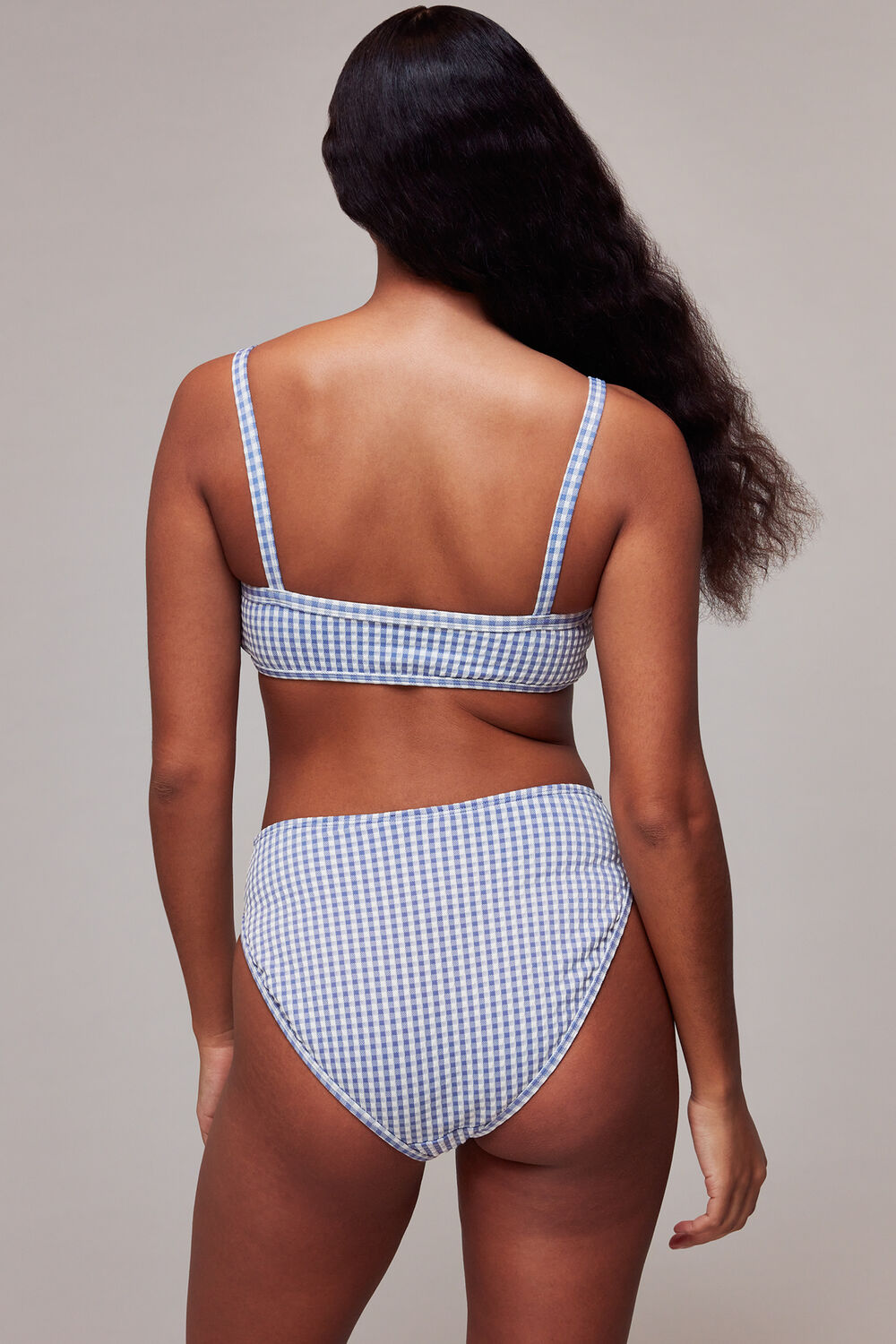 Gingham Texture Bikini Bottom