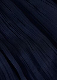 Plisse Column Midi Skirt