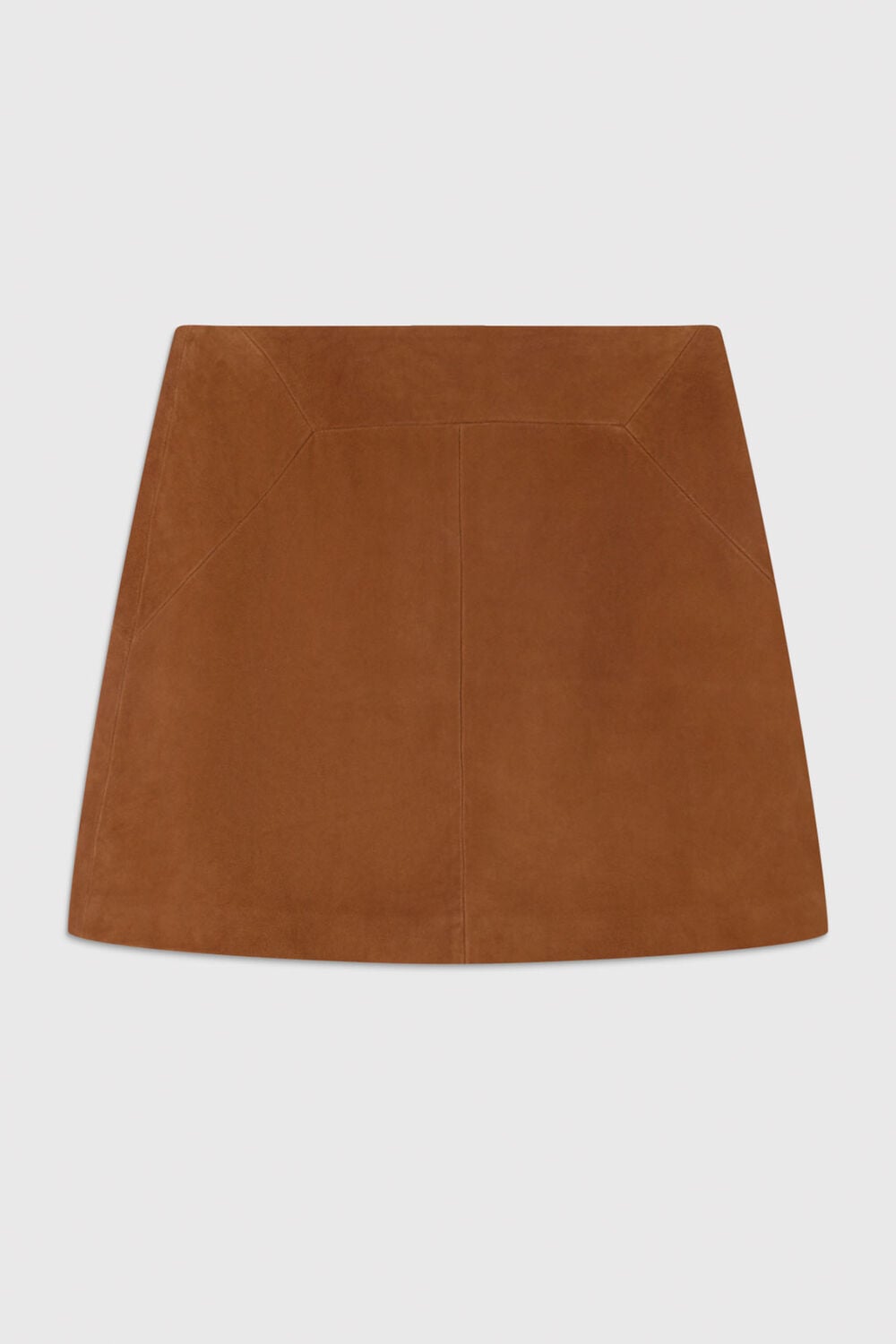 Suede A Line Mini Skirt