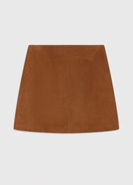 Suede A Line Skirt