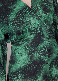 Photographic Animal Silk Dress