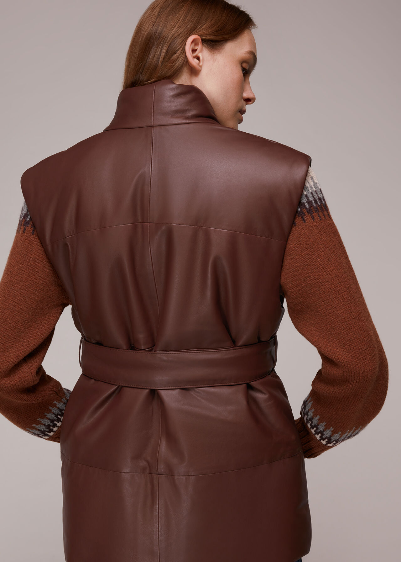 Raya Leather Gilet