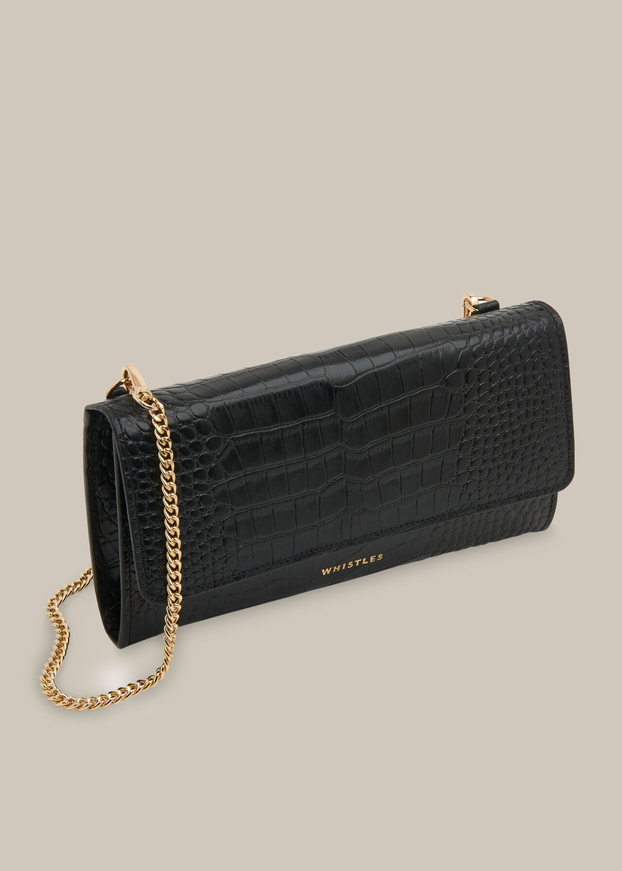 Tilly Shiny Croc Chain Purse