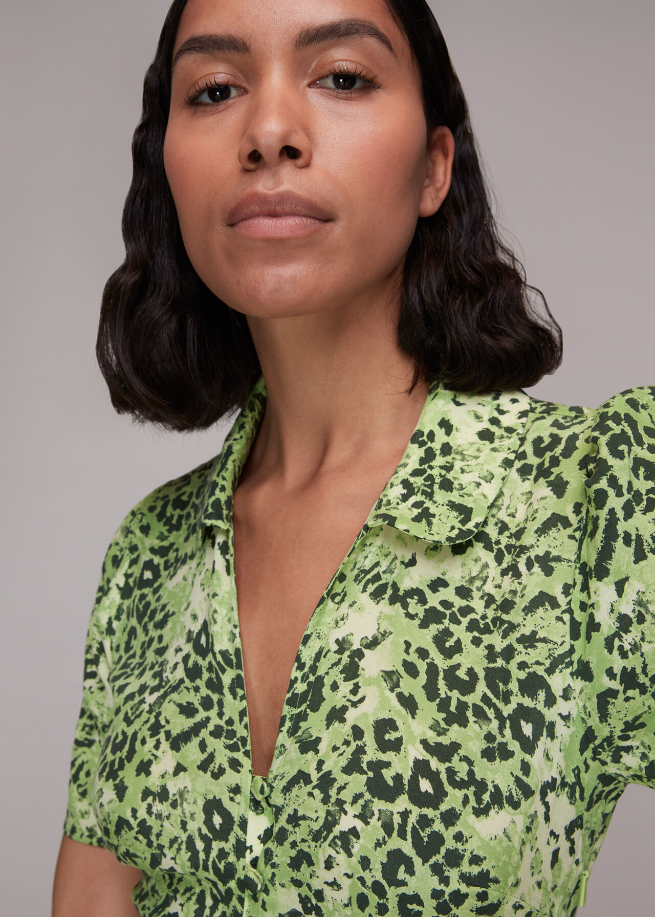 Rowan Hyena Spot Midi Dress