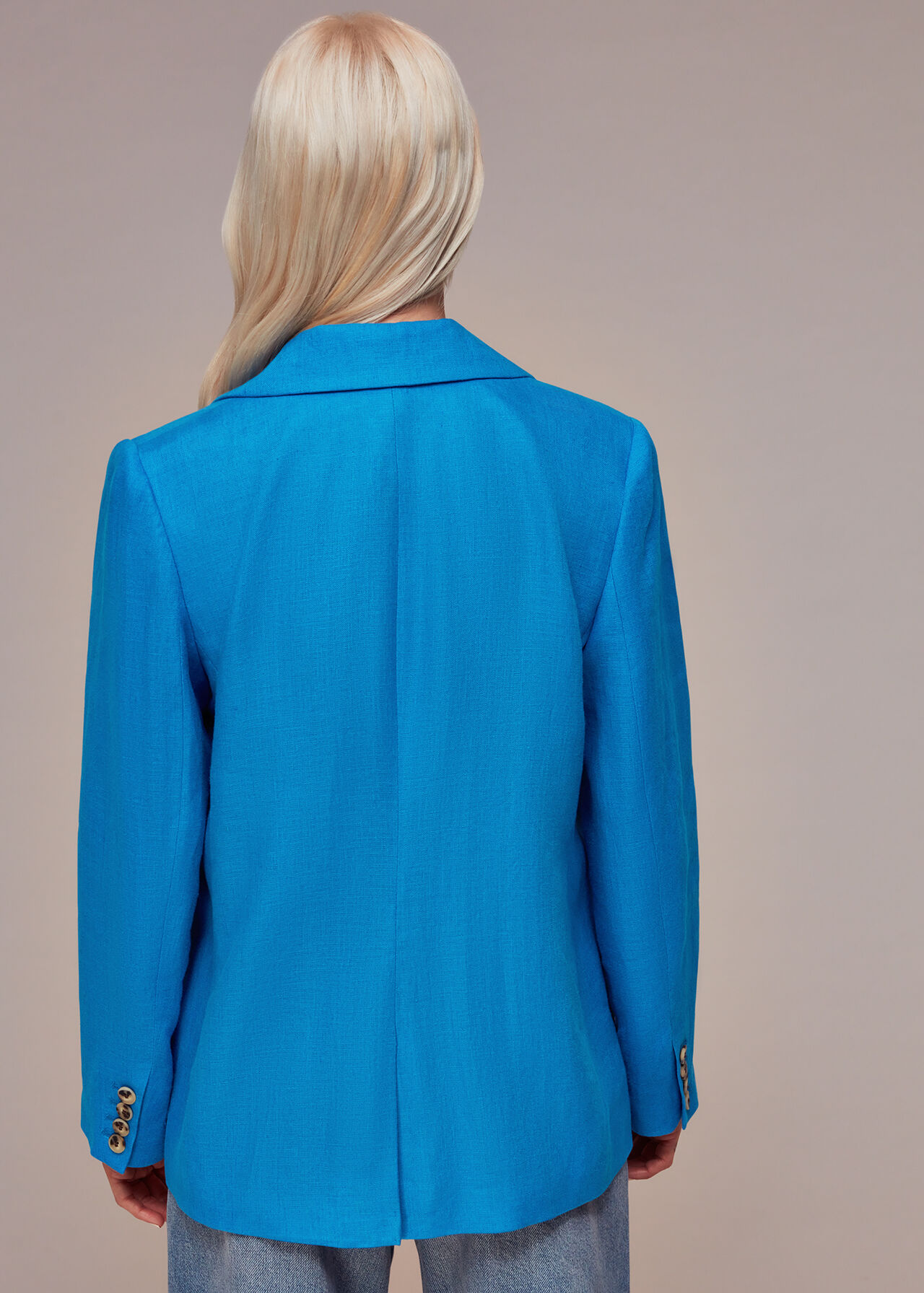 Petite Lucy Linen Blazer
