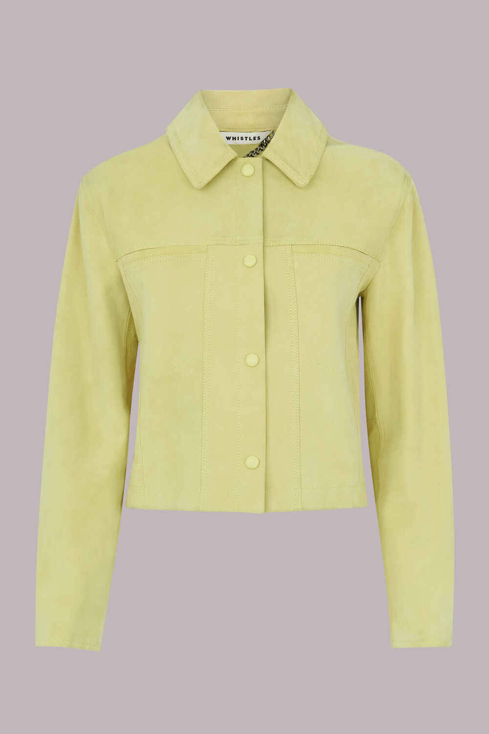 Yuri Cropped Suede Jacket