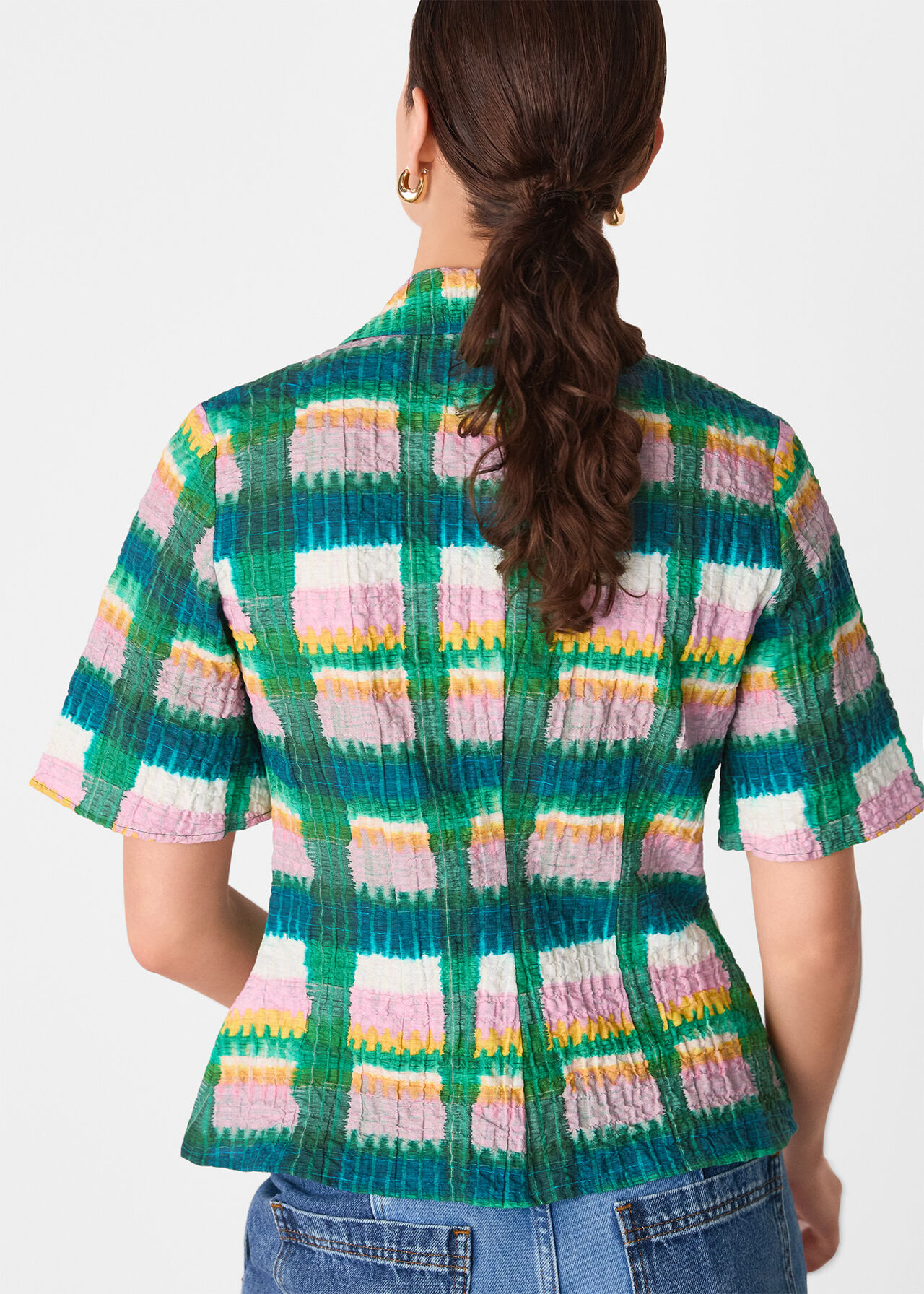 Checked Button Shirt