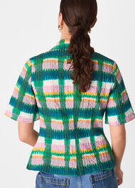 Checked Button Shirt