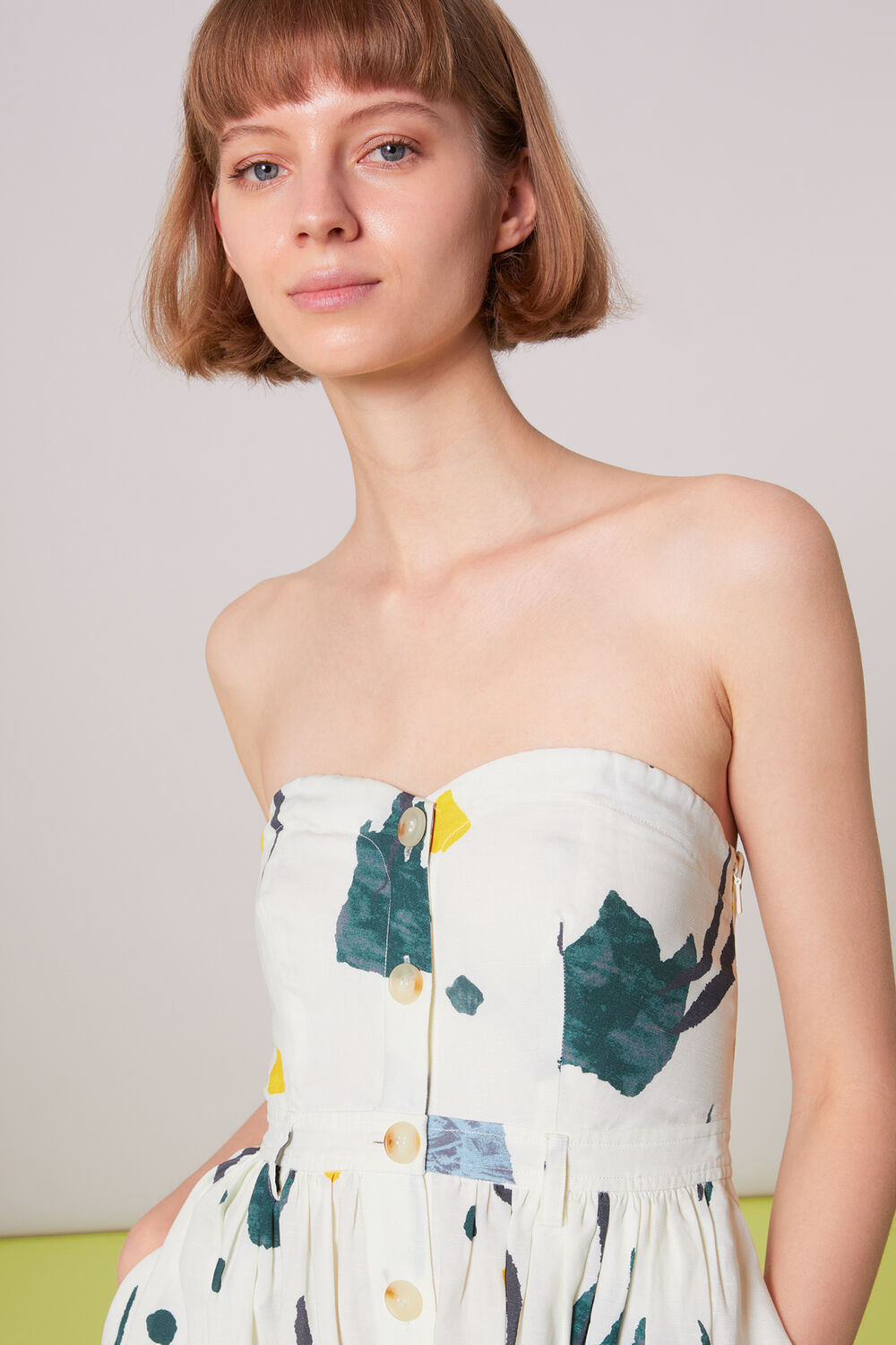Alana Bandeau Abstract Dress