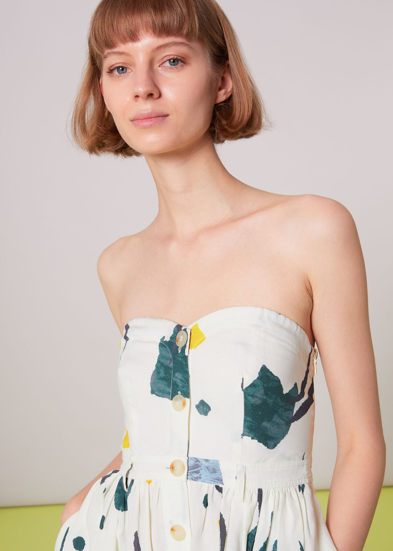 Alana Bandeau Abstract Dress