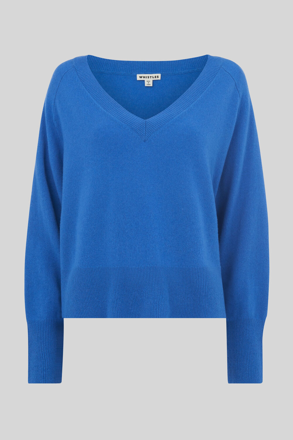 Sustainable Cashmere Jumper Blue