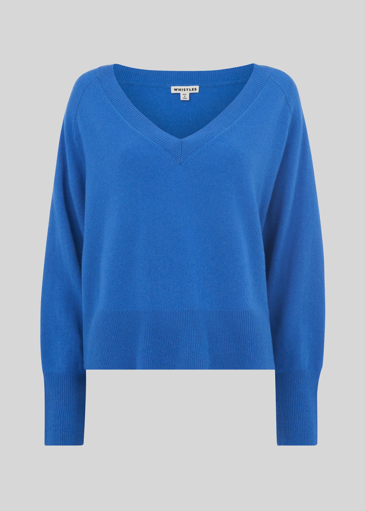 Blue Sustainable Cashmere Jumper WHISTLES