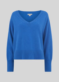 Sustainable Cashmere Jumper Blue