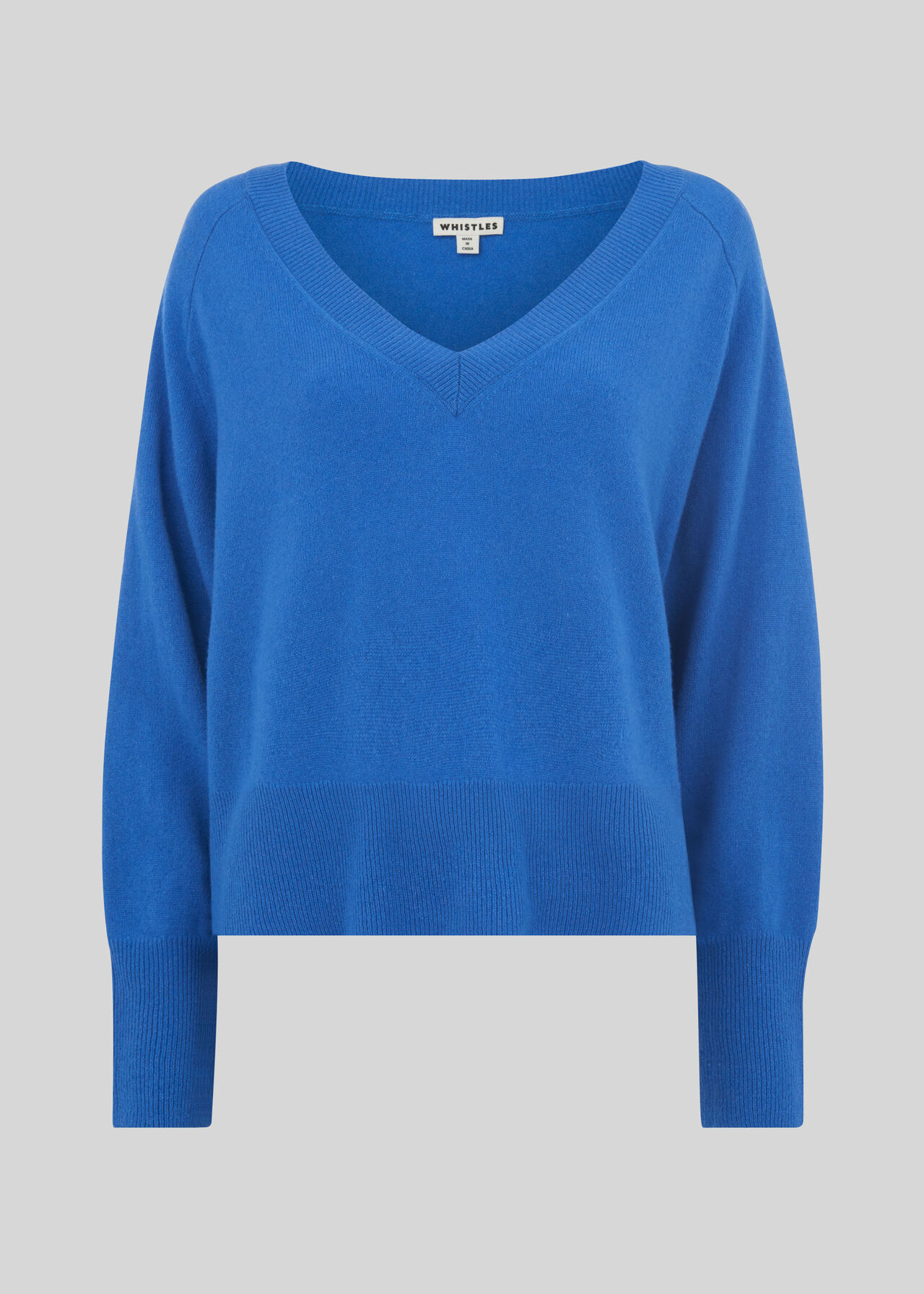 Sustainable Cashmere Jumper Blue