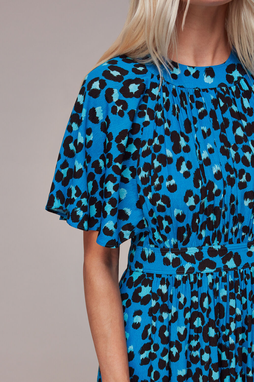 Petite Painted Leopard Amelia Dress