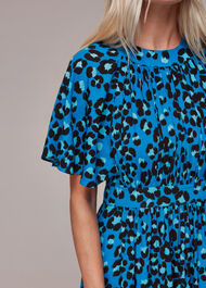Petite Painted Leopard Amelia Dress