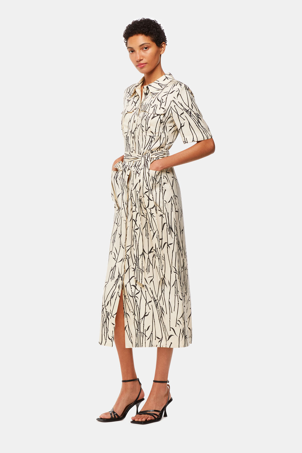 Ivory Bamboo Shoots Fontella Dress