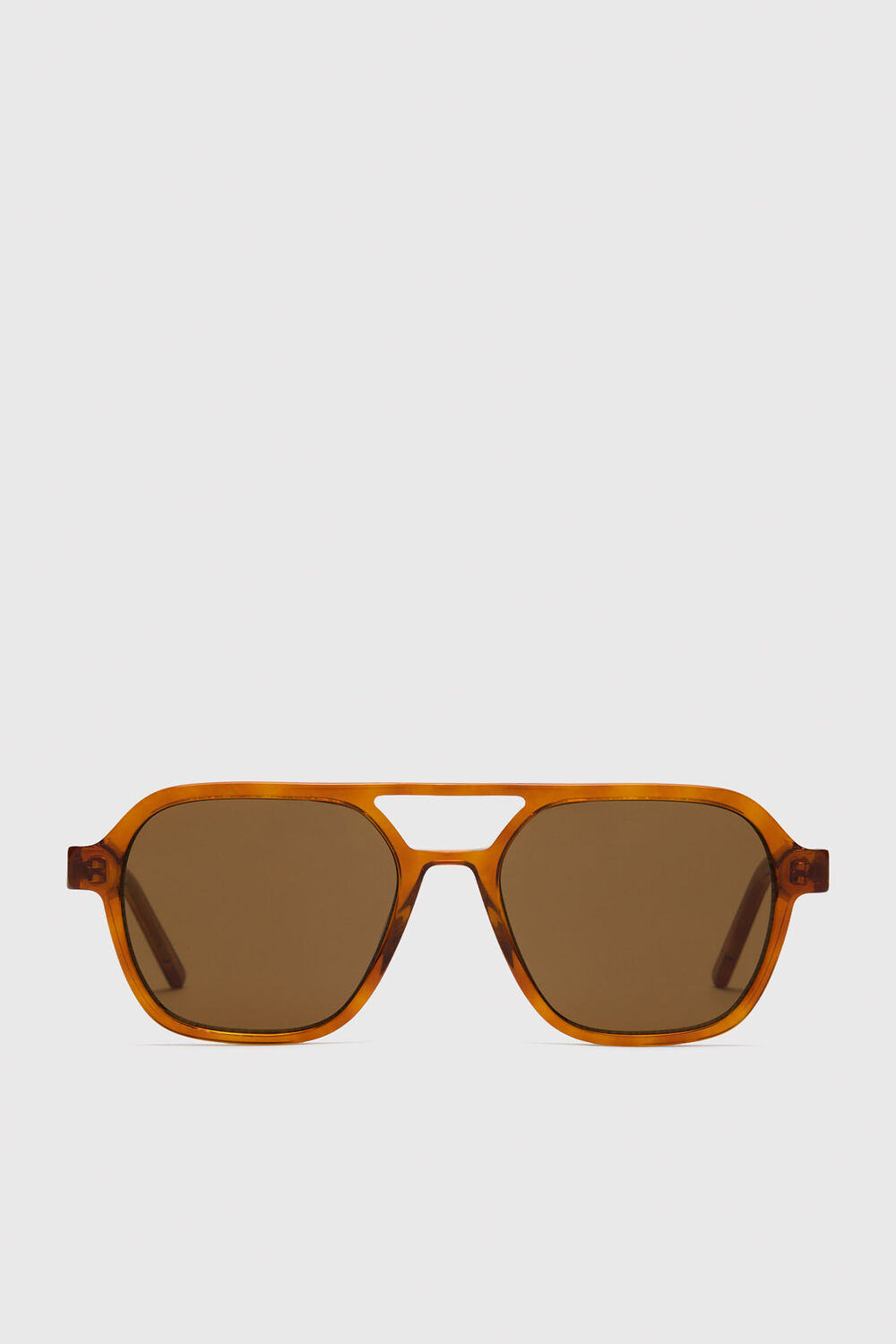 Brown Aviator Sunglasses