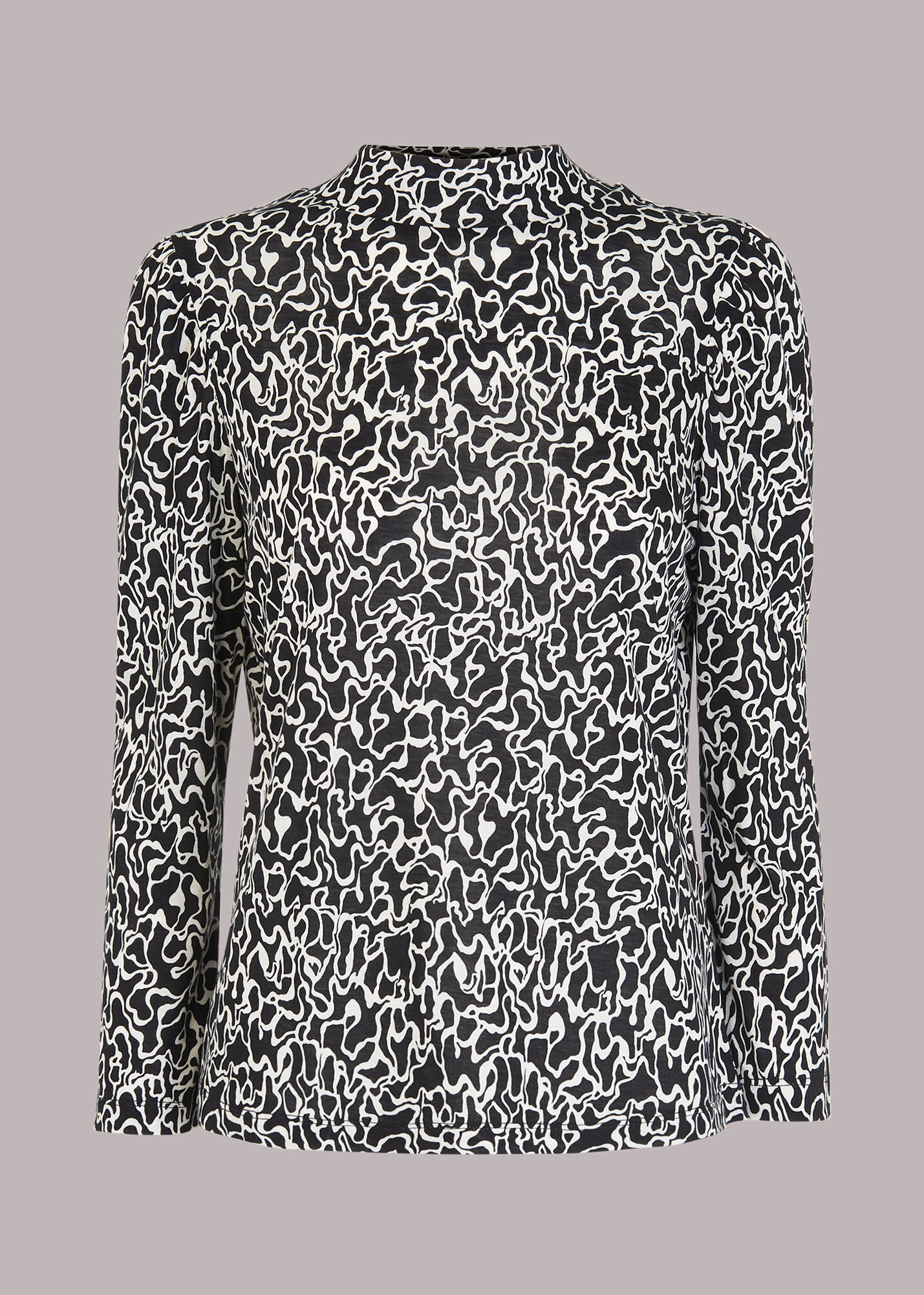 Black and white print top cheap