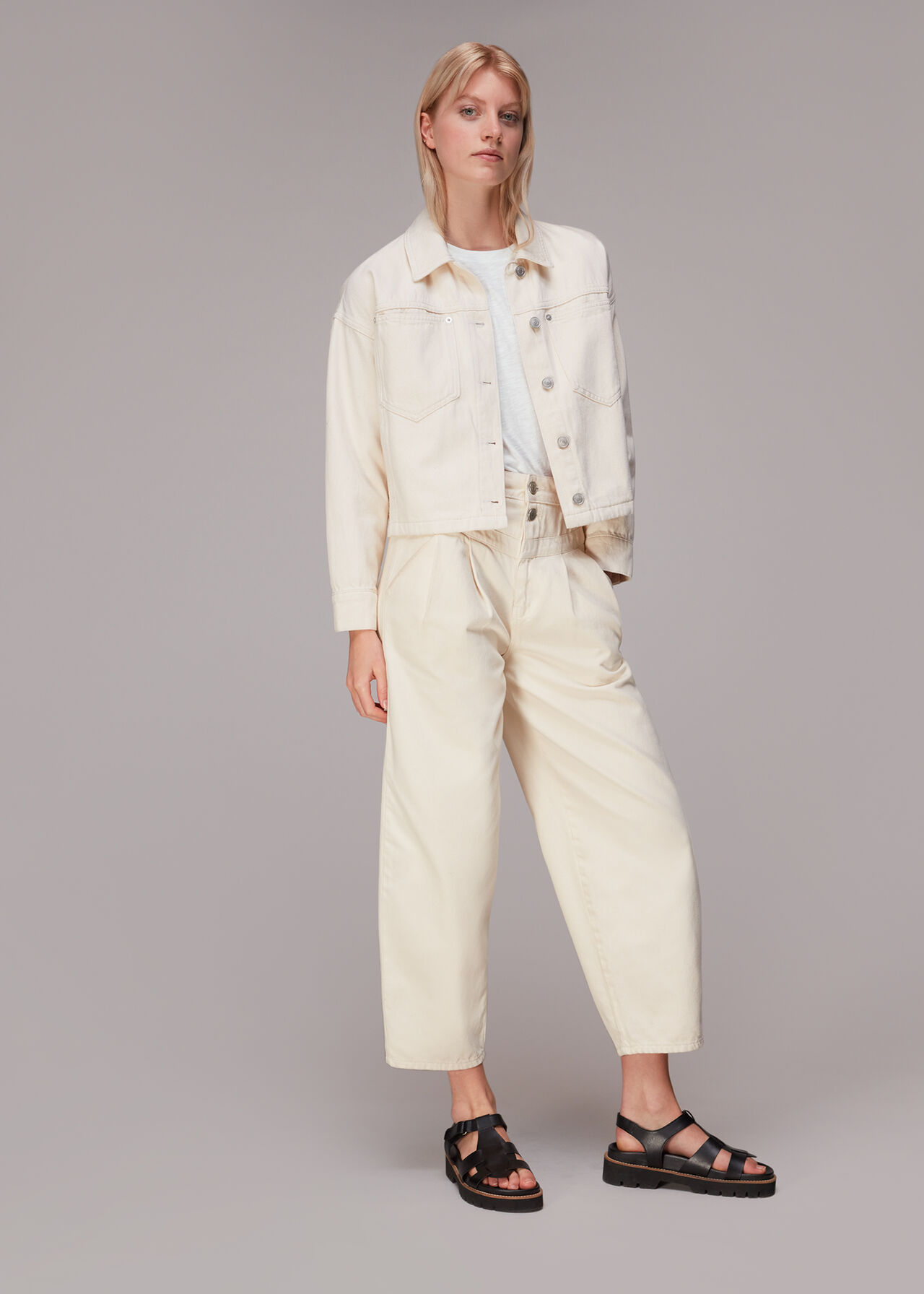 Broderie Frill Sleeve Tee
