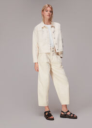 Broderie Frill Sleeve Tee